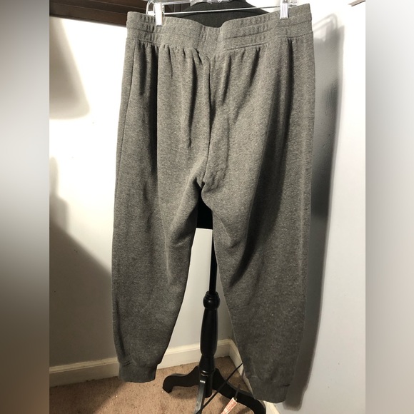 Bebe women jogger pants gray fall winter pockets logo EUC - Picture 4 of 5